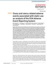 Ovary And Uterus Related Adverse Events Associated With Statin Use: An Analysis Of The FDA Adverse Event Reporting System