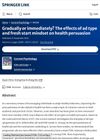 Gradually or Immediately? The Effects of Ad Type and Fresh Start Mindset on Health Persuasion