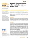A Case of Alopecia Areata After Rabies Vaccination: Unreported Adverse Effect?