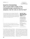 The Current State of Play in the Histopathologic Assessment of Alopecia: Two for One or One for Two?