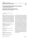 Heavy Metals in Biological Samples of Cancer Patients: A Systematic Literature Review