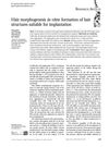 Hair Morphogenesis In Vitro: Formation of Hair Structures Suitable for Implantation