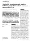 Resolution of Paraneoplastic Alopecia Following Surgical Removal of a Pancreatic Carcinoma in a Cat