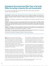 Epinephrine Vasoconstriction Effect Time in the Scalp Differs According to Injection Site and Concentration