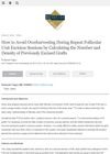 How to Avoid Overharvesting During Repeat Follicular Unit Excision Sessions by Calculating the Number and Density of Previously Excised Grafts