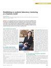 Establishing an Academic Laboratory: Mentoring as a Business Model