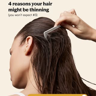 Hair thinning isn’t always what it seems.  We bet you already know #1, but #3 might catch you off gu
