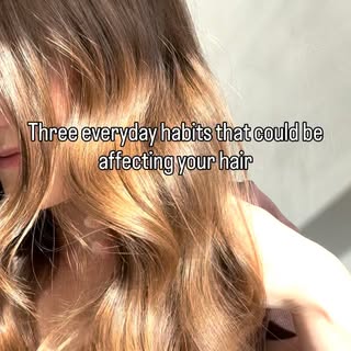 Healthy hair isn’t just about the products you use, your everyday habits matter too 👀

Things like 