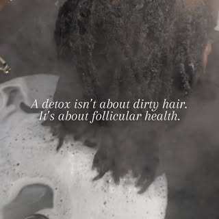 Your locs can look clean but still hold buildup deep inside.

“A professional detox removes oxidized