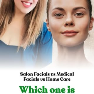 ✨ Not all facials are the same — choose what your skin truly needs.

🌿 Salon facials → perfect for 