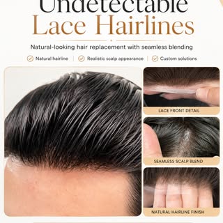 Undetectable lace hairlines, designed to look completely natural.

At Real Hair Solutions, every hai