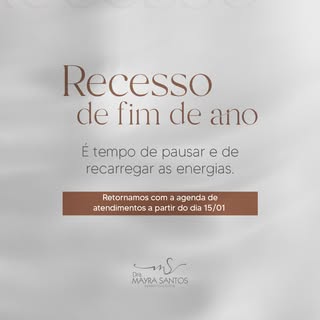 Uma pausa para descansar e renovar as energias. 
Voltamos dia 15/01.

Até mais! 
Boas festas.
