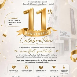 As we celebrate 11 incredible years, we extend our heartfelt gratitude to all our patients, Families