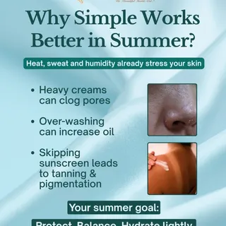 Less products. More glow. That’s your summer skin rule ☀️

When heat & humidity are already working 
