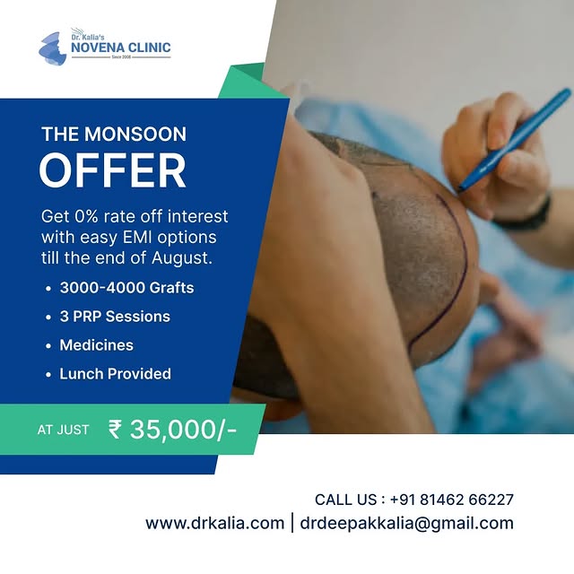 Call us at 8146266227 to consult with Dr. Deepak Kalia.
https://drkalia.com/

.
.
.

#Hairtransplant
