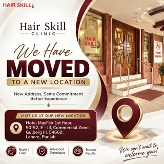 We have officially moved. Hair Skill Clinic is thrilled to open the doors to our brand new facility.