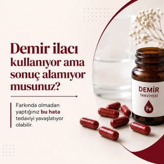 💊 Demir ilacı kullanıyorsunuz ama değerleriniz yükselmiyor mu?

Bazen sorun ilacı kullanmamak değil