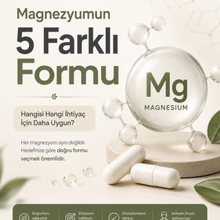 Magnezyumun farklı formları, farklı ihtiyaçları desteklemek amacıyla tercih edilebilir.

Bu kaydırma