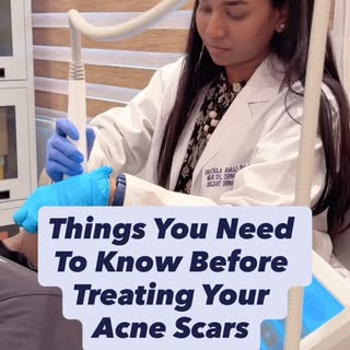 Things You Need To Know About Treating Acne Scars: 

👉🏻Not all acne scars are the same — treatment