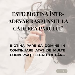 ESTE BIOTINA ÎNTR-ADEVĂR RĂSPUNSUL LA CĂDEREA PĂRULUI?

Biotina pare să domine în continuare atât de