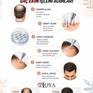 Saç Ekimi Adımları Nelerdir? 🩺

Başarılı bir saç ekimi süreci doğru analizle başlar.
İşte sürecin t