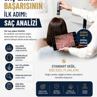 Saç Ekimi Başarısının İlk Adımı: Saç Analizi
Her saç yapısı farklıdır.
Bu nedenle, size özel en doğr