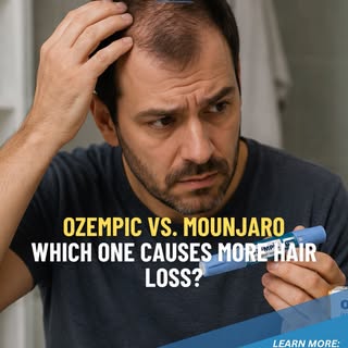 🌟Which Causes More Hair Loss: Ozempic or Mounjaro?🌟

Some people report more noticeable hair shedd