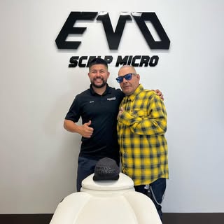 Happy client ready to ride 🏍️ #micropigmentation #sanantonio #harleydavidson
