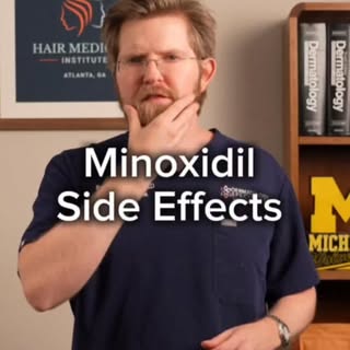 Thinking of starting minoxidil? 💊 Here’s what you need to know about side effects before you do. #H