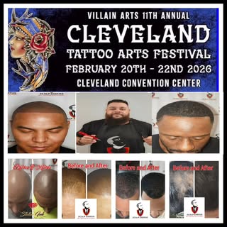 Come to this year's Cleveland Tattoo Arts Convention February 20th thru the 22nd ,see my skills hand