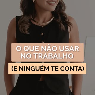 O que você veste fala antes de você. 👀
Evite excessos, escolha equilíbrio e deixe sua imagem trabal