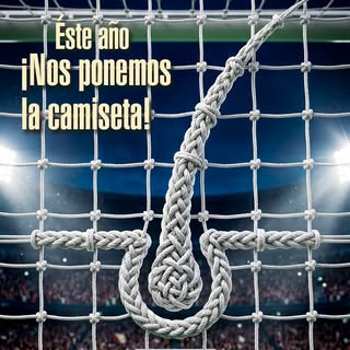 ¡Este año jugamos en tu equipo y nos ponemos la camiseta! 🥅⚽

Así como los nudos de una red le dan 