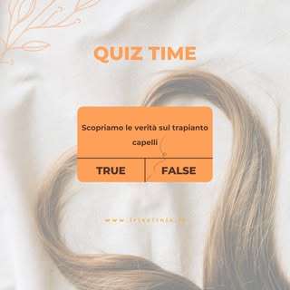 🔍 Mito o realtà? Scopri la verità sul trapianto di capelli!

📩 Scrivici per maggiori info! #IrisTr