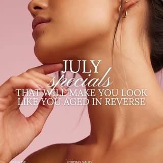 July specials are here 💕☀️

This month, we’re making it easier to begin the treatments our clients 