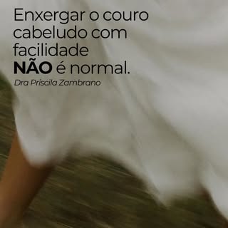 Enxergar seu couro cabeludo com facilidade NÃO é normal‼️