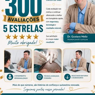 Só tenho a agradecer pelo feedback 5 estrelas de todos vocês! Entregar cirurgias com capricho e refi