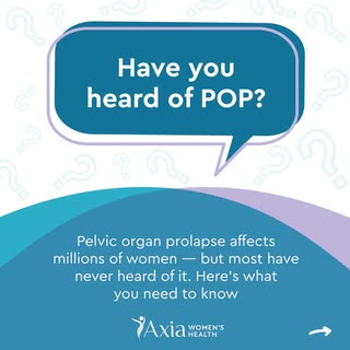 Let's talk about something that doesn't get nearly enough airtime. Pelvic organ prolapse is incredib