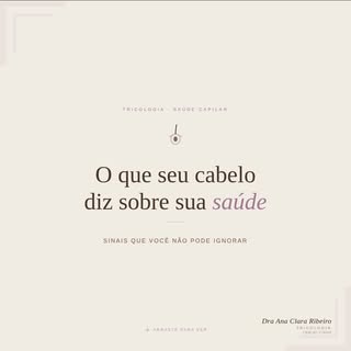 Seu cabelo não cai à toa. Ele está te dando um recado. 🧬

Queda, afinamento, coceira persistente… c