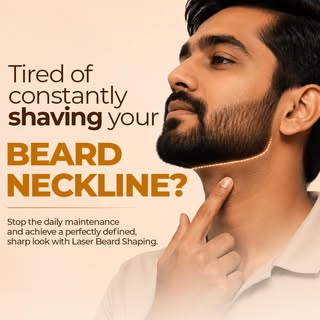 Your beard deserves precision—not daily struggle.

Laser Beard Shaping removes unwanted hair around 