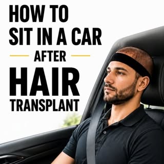 After a hair transplant, take proper precautions while sitting in the car and getting out of it.
The