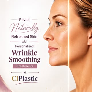 ✨ Reveal Naturally Refreshed Skin with Personalised Wrinkle-Smoothing Treatments at CIPlastic! 💜

F