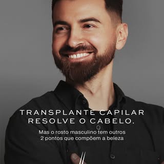 A moldura do rosto masculino é composto pelo: cabelo, barba e sobrancelha. Quando os três estão em h