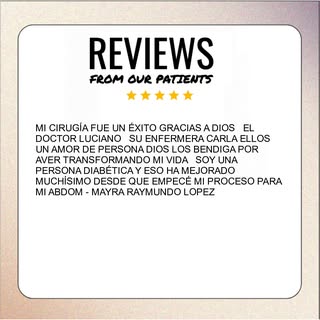 MI CIRUGÍA FUE UN ÉXITO GRACIAS A DIOS  EL DOCTOR LUCIANO  SU ENFERMERA CARLA ELLOS UN AMOR DE PERSO
