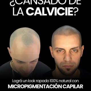 ¿Cansado de la calvicie? 👋
Recuperá tu imagen y lucí un look 100% natural con micropigmentación cap