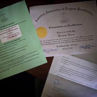 Look what arrived today! ✉️ Your girl is OFFICIAL with the GOLD stamp- Board Certified Holistic Heal
