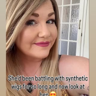 She was officially done battling with cheap synthetic wigs! 😮‍💨

We’ve all been there—tangles on d