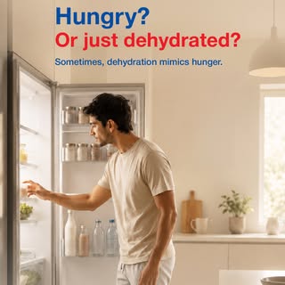 Not every craving starts with hunger. Sometimes, it starts with dehydration.
When the body loses eve