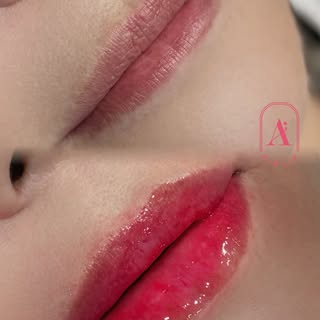 LA🇺🇸 에어립 1Day 마스터 실습작💋 
30분만에 완성하는 마법같은 컬러링! 
걱정하던 붓기와 멍, 수포 없음✖️
LA에서 PMU 하시는 원장님도 컬러링 테크닉에 감탄 해