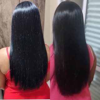 Resultado do uso do Aditive hair .