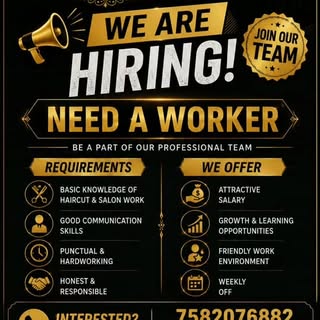 We are hiring join our team